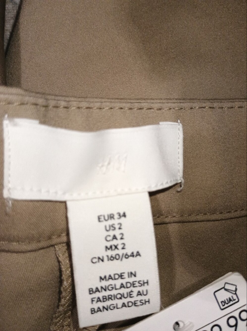 NWT H&M Ankle Dress Slacks, Size 2 - Picture 11 of 13